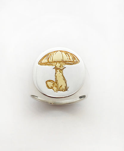 18. Magic Mushroom Signet Ring