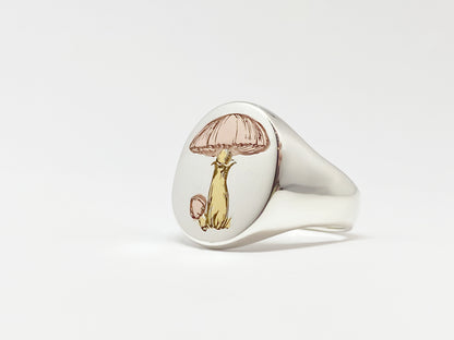 19. Magic Mushroom Signet Ring