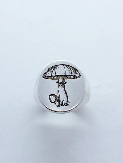 17. Magic Mushroom Signet RIng