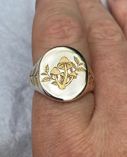 21. Magic Mushroom Signet Ring