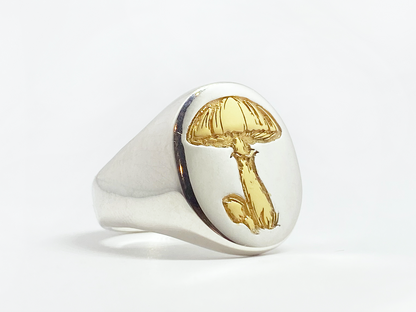 18. Magic Mushroom Signet Ring